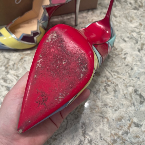 Christian Louboutin Explotek 100 Patent Specchio Heels - Picture 6 of 14